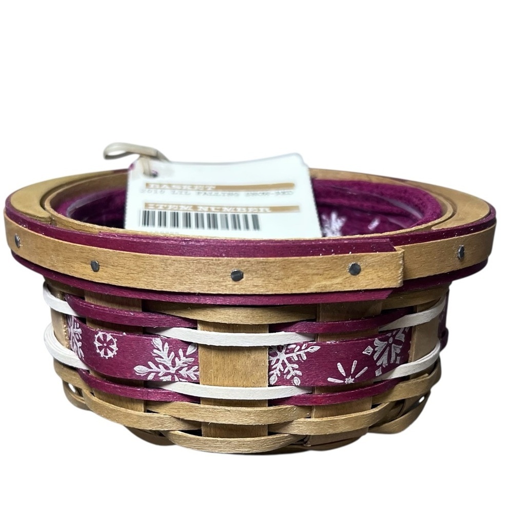 Longaberger NIB 2010 Tree Trimming Little Falling Snow Basket Combo Christmas - Picture 5 of 16